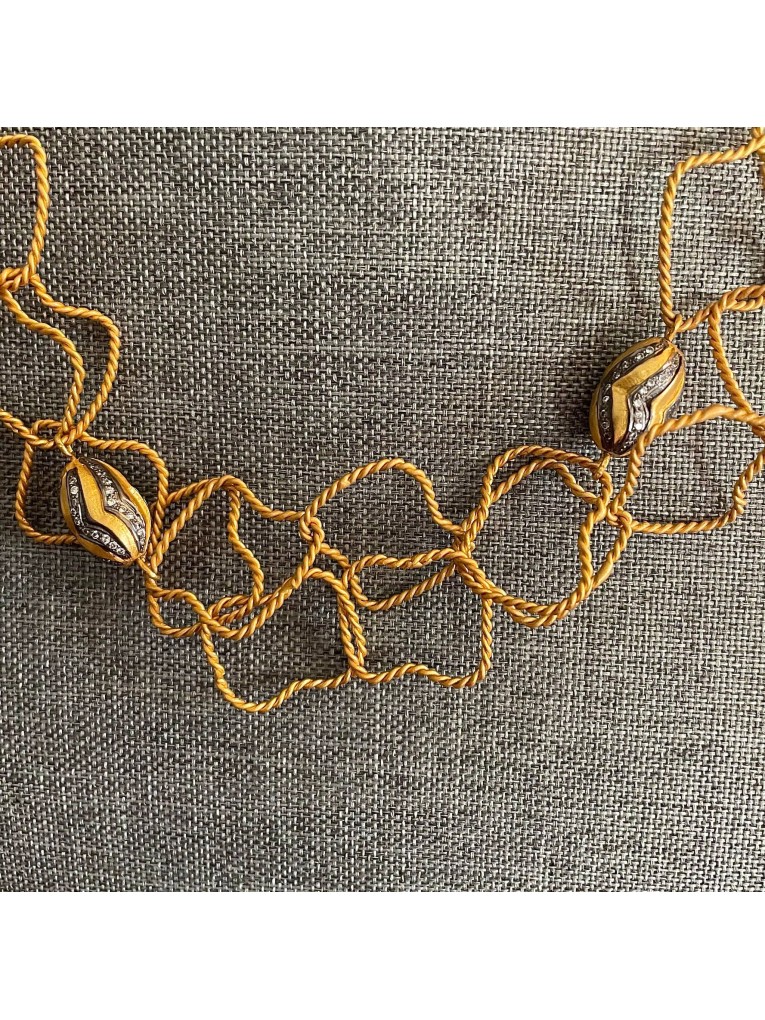 Elegant Twisted Rope Necklace