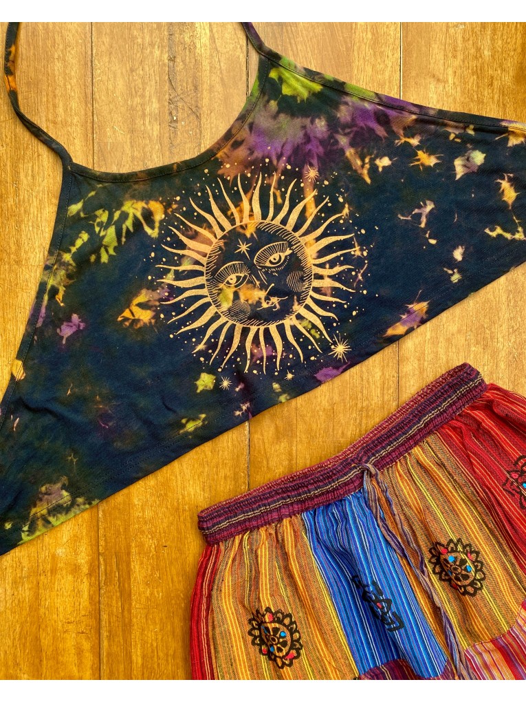 Bohemian Sunburst Halter Top