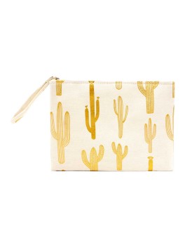 Artistic Canvas Cactus Pouch