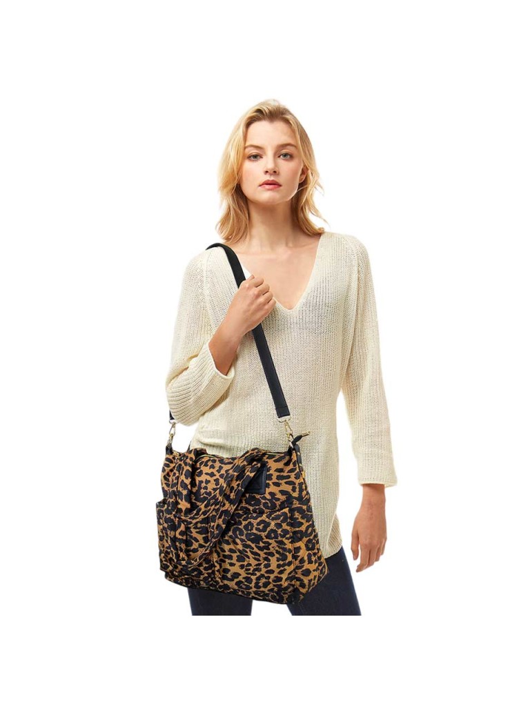 Stylish Leopard Print Shoulder Bag