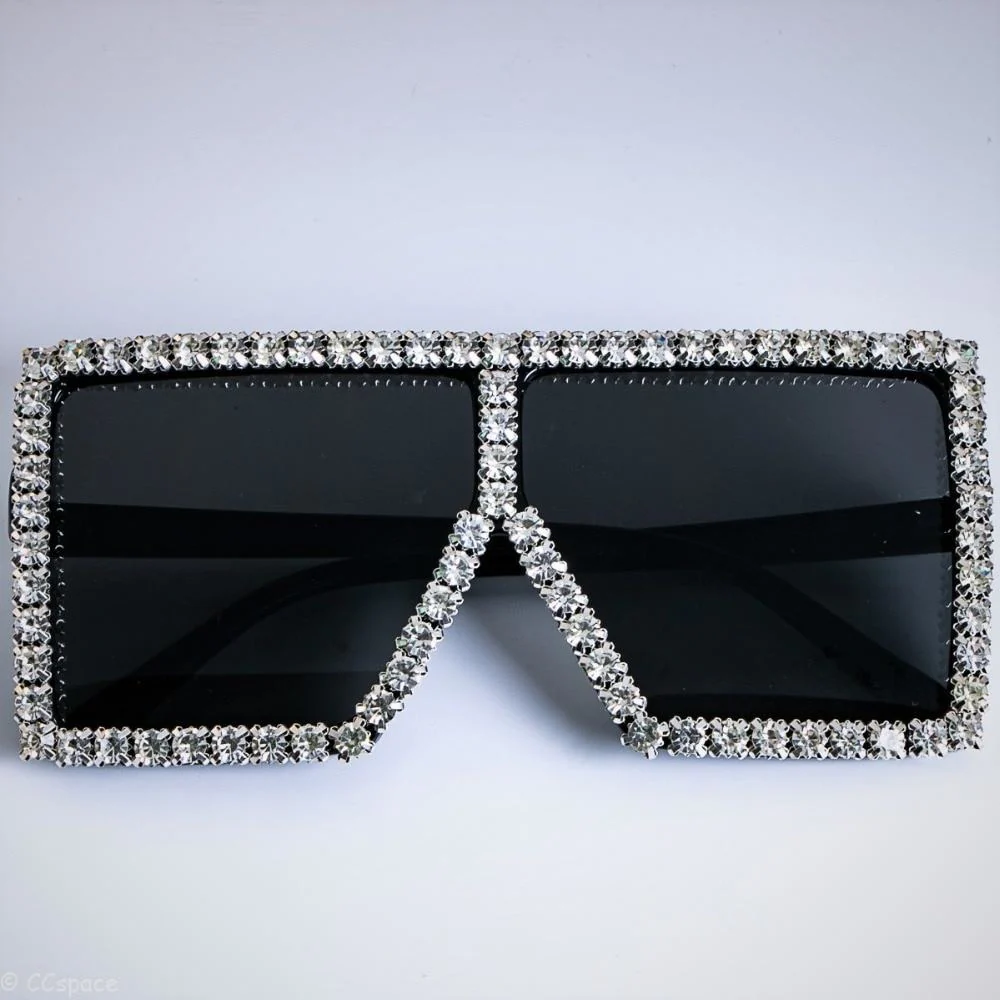 Glamorous Rhinestone-Studded Sunglasses