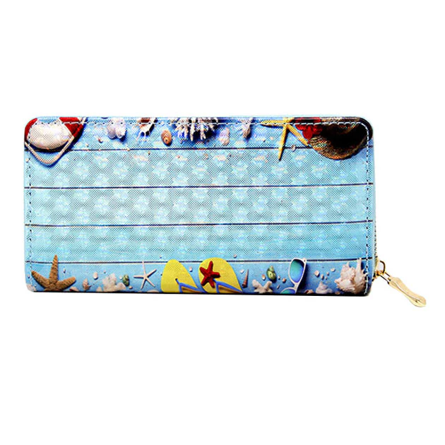 Beach Bliss Zipper Wallet