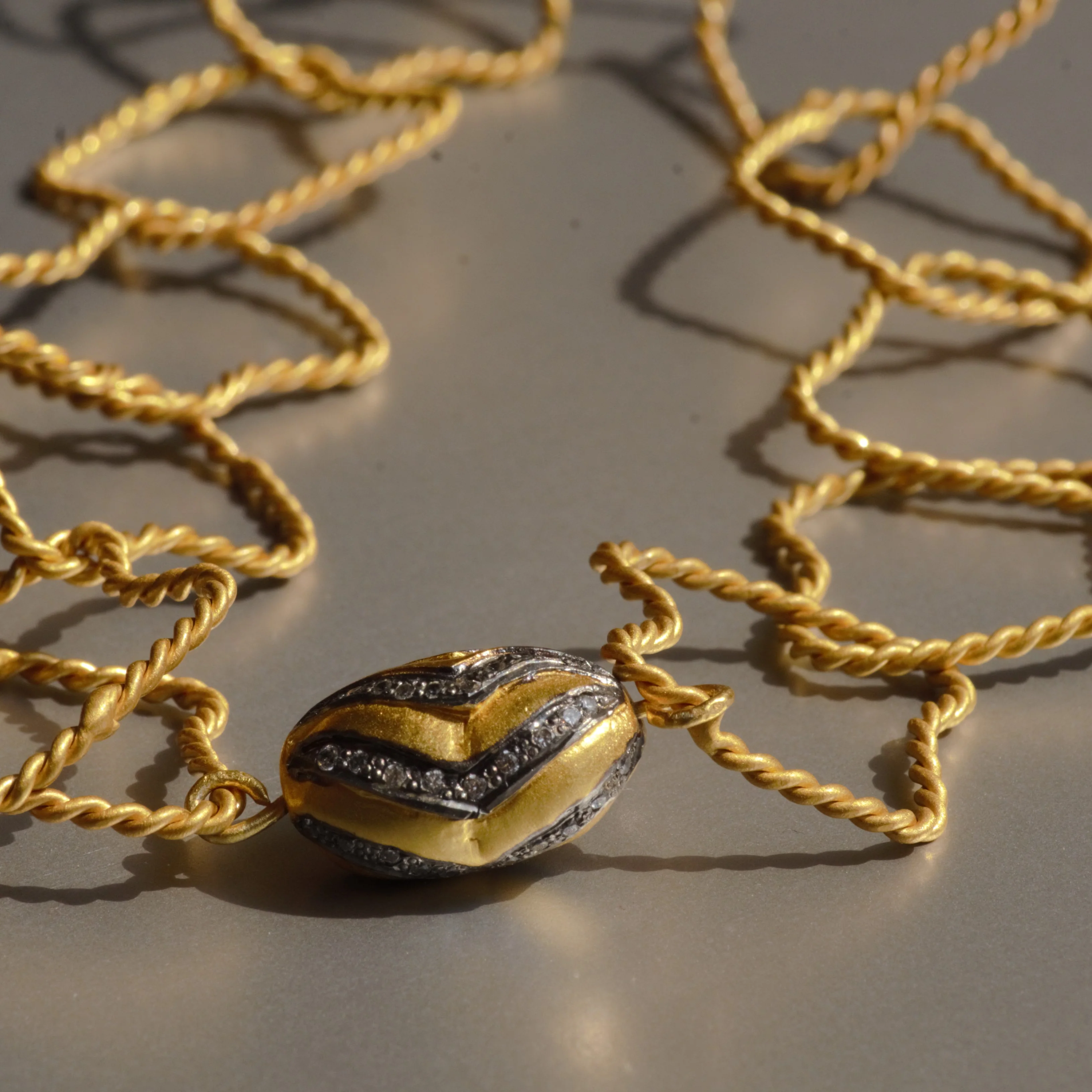 Elegant Twisted Rope Necklace