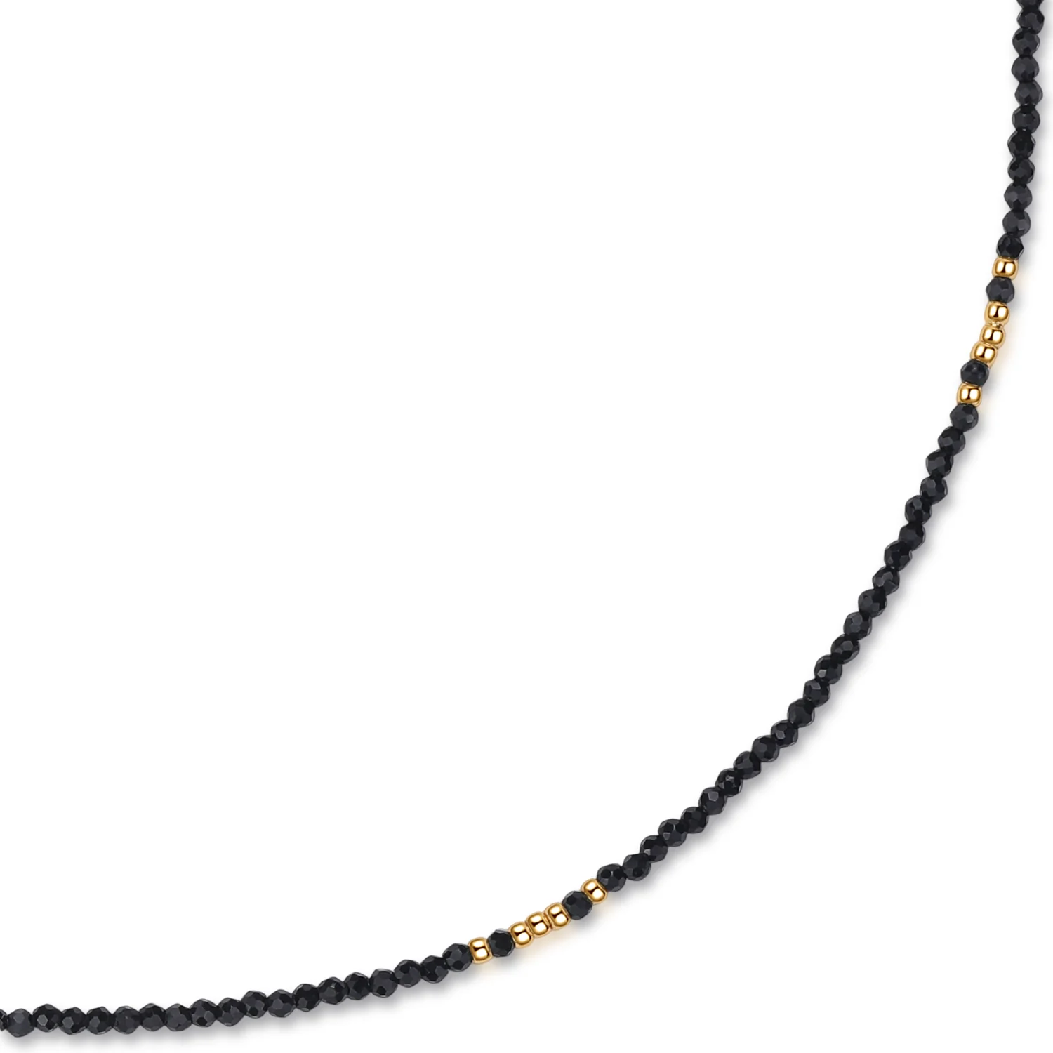Elegant Black Bead Necklace
