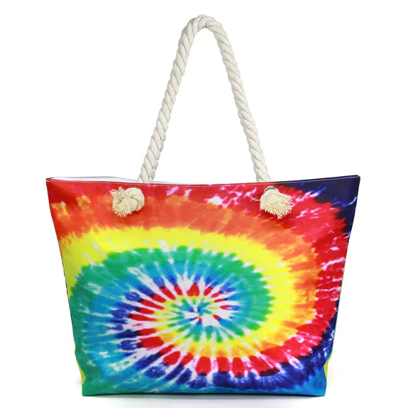 Colorful Tie-Dye Tote Bag
