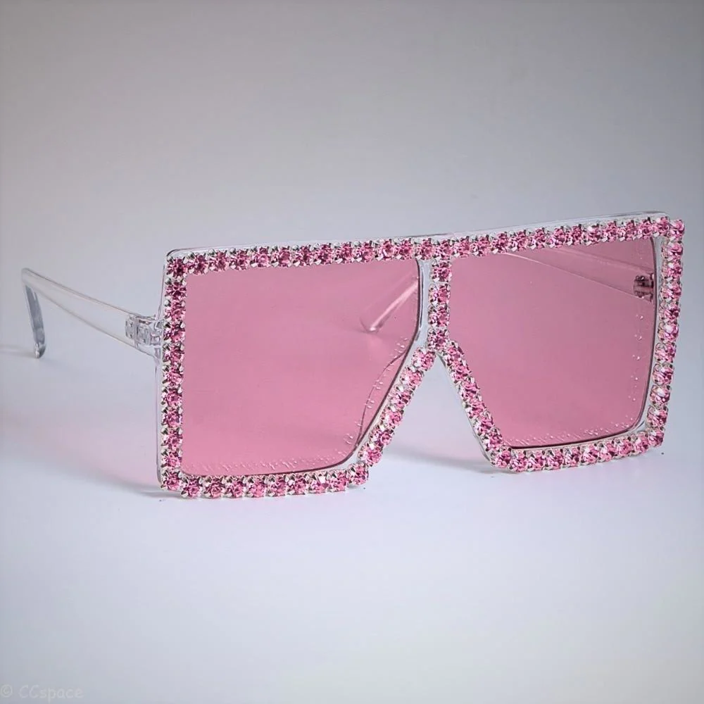 Glamorous Rhinestone-Studded Sunglasses