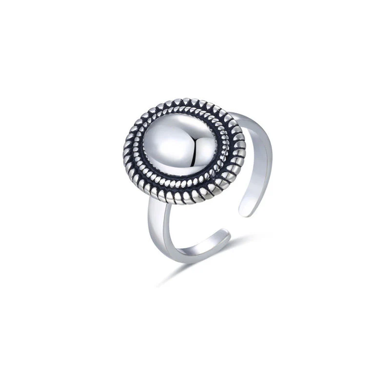 Elegant Spiral Statement Ring