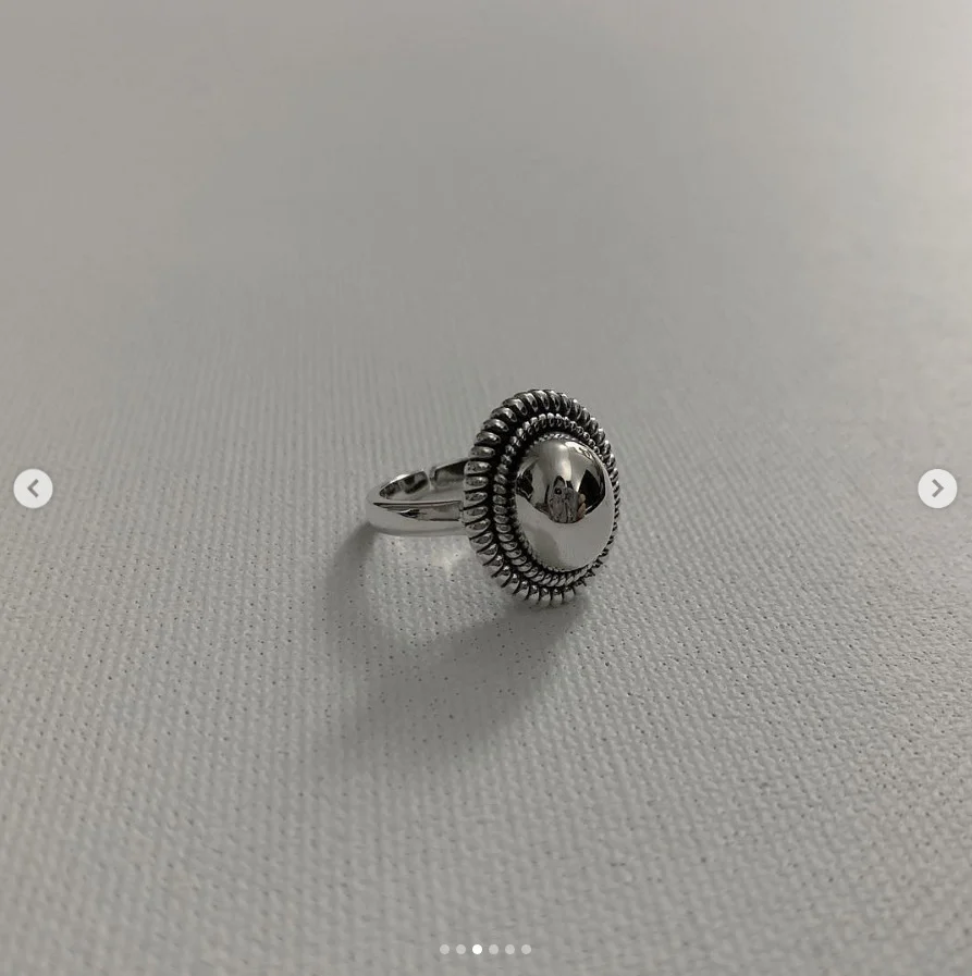 Elegant Spiral Statement Ring